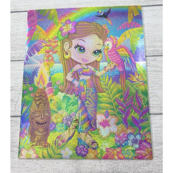 Lisa Frank Other - Lisa Frank Y2K NALANI Jungle Girl 3 Ring Folder Glitter UNPUNCHED 2006